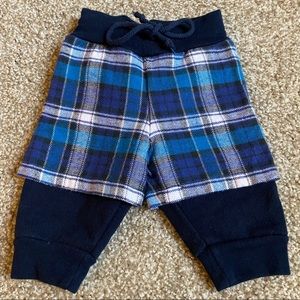 Blue Plaid Sweatpants